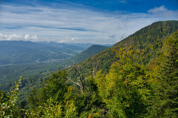 Landschaft beim Chateau Frankenbourg  in den Vogesen