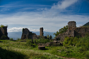 Landschaft beim Chateau Frankenbourg  in den Vogesen