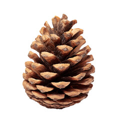 pine cone isolated on white background
