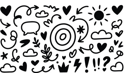 Silhouette profile collection of diverse women heads side view for people illustration design