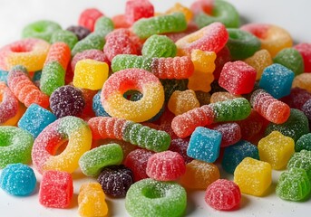 Colorful Assorted Gummy Candies.