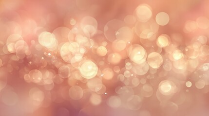 Fototapeta premium soft peach and cream bokeh lights on fuzzy texture