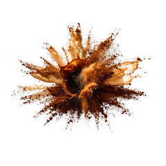 Untitled design - Coffee splatter spray, png stock photo file cut out and isolated on a transparent background (2)