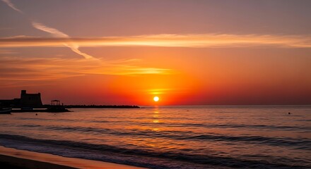 Sunrise over the Ocean.