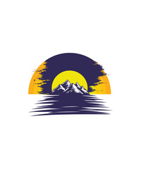 Mountain Scenery T-shirt Design