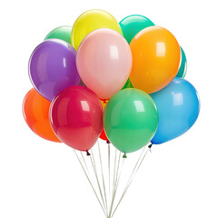 Rainbow colored balloons png colorful balloons png party balloons png festive balloons png celebration balloons png transparent background image