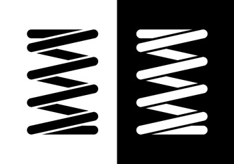 Spring icon. Symbol of shock absorption, extension or compression. Element of a machine or mechanism. Coiled cylindrical spring. Raster icon.