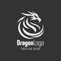Refined Minimalist Dragon Logo Art
