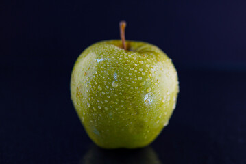 apple on black