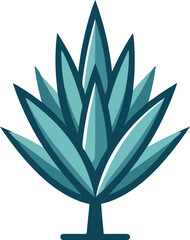 Yucca logo icon vector white background .