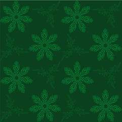 Seamless Winter Snowflake Pattern Set