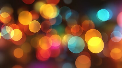 Fototapeta premium multicolored bokeh lights background blurred circle shapes colorful blurry lights bokeh defocused abstract background