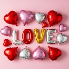 Valentines Day Balloon Decoration.
