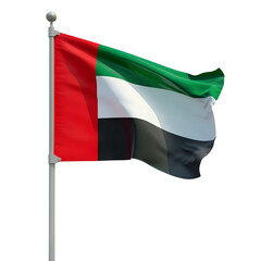 United arab emirates uae flag waving national symbol country pride patriotism celebration freedom unity