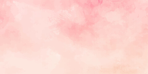 Fototapeta premium Abstract pink watercolor texture on aged paper with grunge effect, a blank vintage design canvas