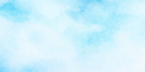 Bright blue sky with white clouds for a nature background texture