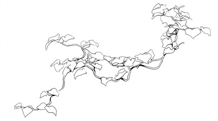 Abstract vine design