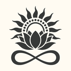 Vector art of four golf carts, each with golf clubs in the back, are depicted in a simple, clean illustration with a neutral background, showcasing a common mode of transport on a golf course