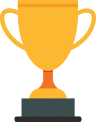 gold cup isolated on white background