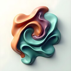 A colorful abstract sculpture