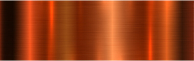 gradient shiny copper bronze and metallic steel for chrome border, bronze frame, ribbon or cover design of label, banner, coin, sticker, flyer, card, poster, ring.