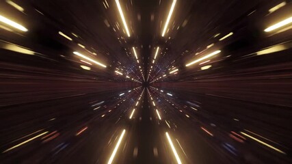Futuristic data tunnel with streaks of light in 4K resolution   - Powered by Adobe