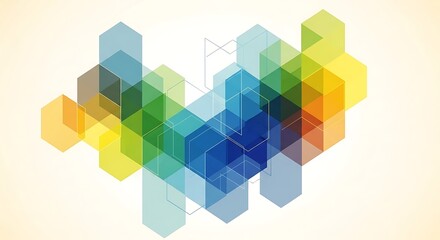 Fototapeta premium Abstract Geometric Shapes Design.