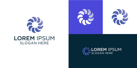 Elegant gradient circle logo design perfect for modern tech brands, innovative companies, and creative agencies seeking a dynamic and professional visual identity solution