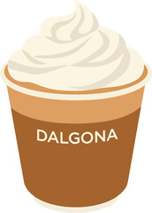 Whipped Cream Dalgona Coffee