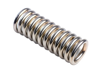 A metal spring, isolated on transparent background