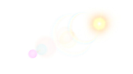 Beautiful Bright Lens Flare Glowing Light Rays and Shining Effect