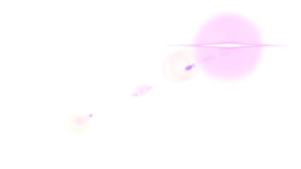 Bright Lens Flare Light Effect Glowing Rays and Shining Visual Overlay