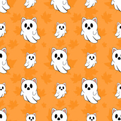 Obraz premium halloween seamless pattern 