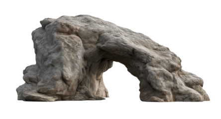 Natural Rock Arch Formation Isolated stone isolated on a transparent background