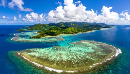 Tropical island panorama