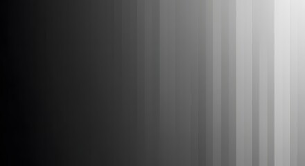 Modern Gradient Background - Black to White Vertical Stripes
