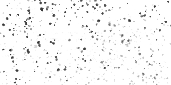 Subtle black dots scattered on a clean white backdrop, isolated on transparent background