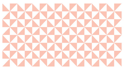 Vector art of geometric pattern of interlocking triangles in peach and white, , creating a modern and clean abstract design suitable for various applications