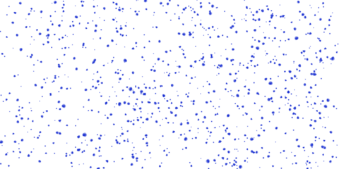 Delicate blue dots scattered on a clean transparent background, isolated on transparent background