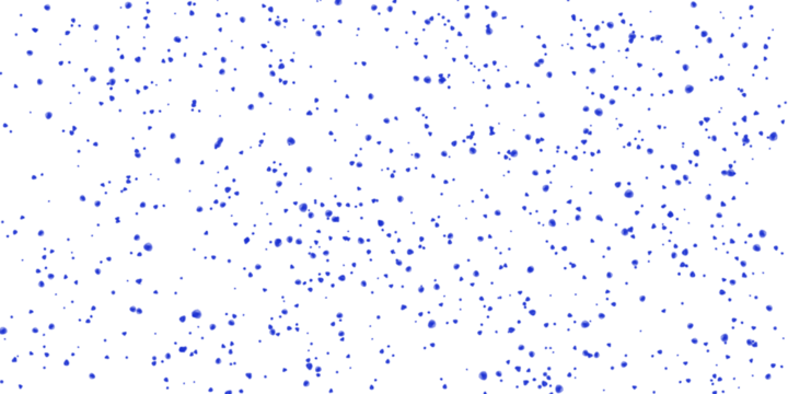 Delicate blue dots scattered on a clean transparent background, isolated on transparent background - Powered by Adobe