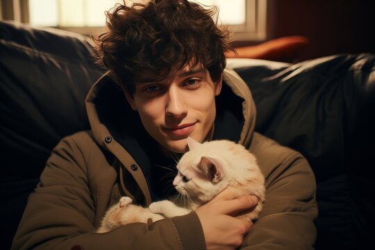 A cozy gathering of friends and their pets  embracing fun and connection in a light atmosphere