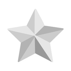 立体的な星　イラスト