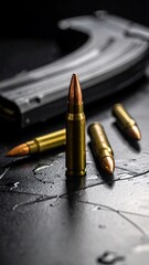 Ammunition and Gun Magazine.