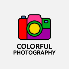 Vector camera photography logo design