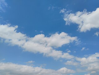 blue sky with white clouds