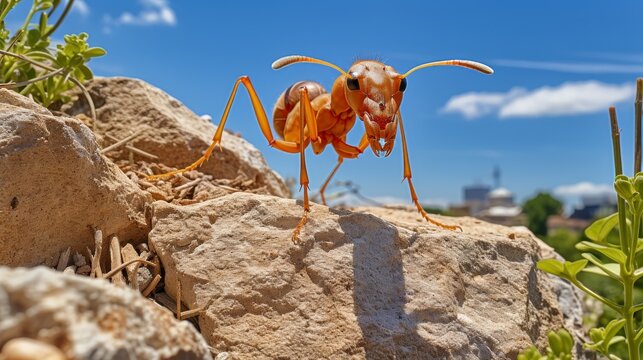 Captivating close ups of insects in their natural habitats  ants on plant stems and more