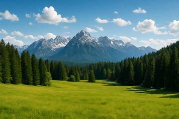 Whispering Pines and Majestic Peaks