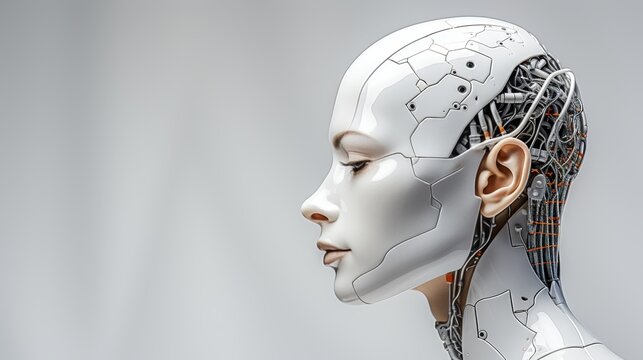 Minimalist design of a humanoid robot against a pristine background  a study in simplicity