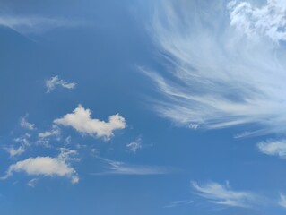 blue sky with clouds