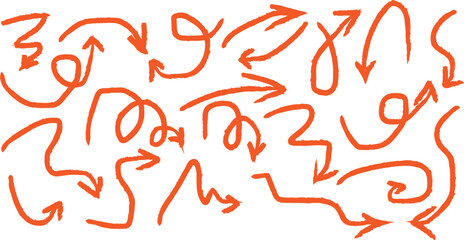 Abstract geometric composition with vibrant color accents isolated on white background